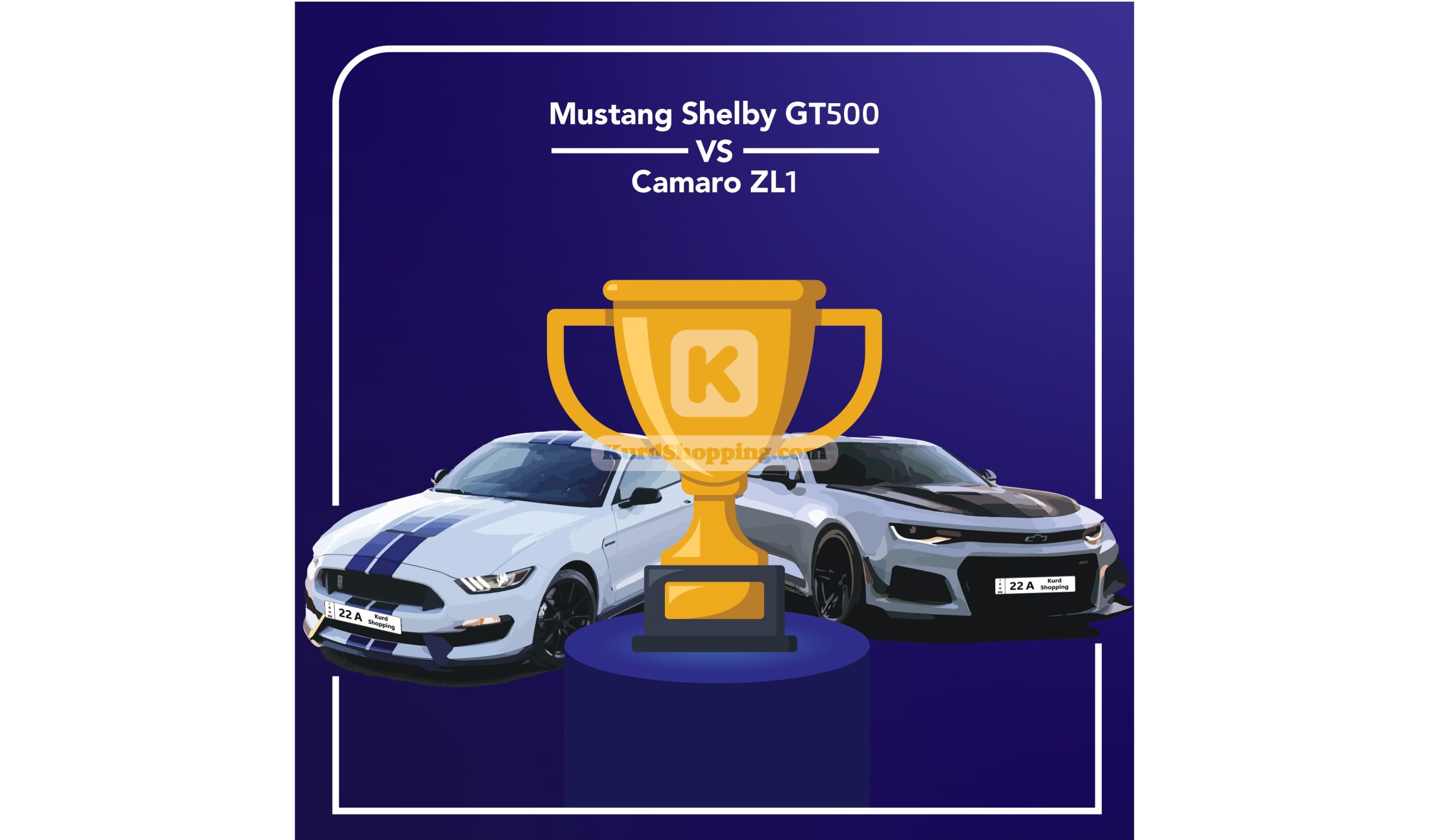 Camaro ZL1 VS Mustang GT500 shelby