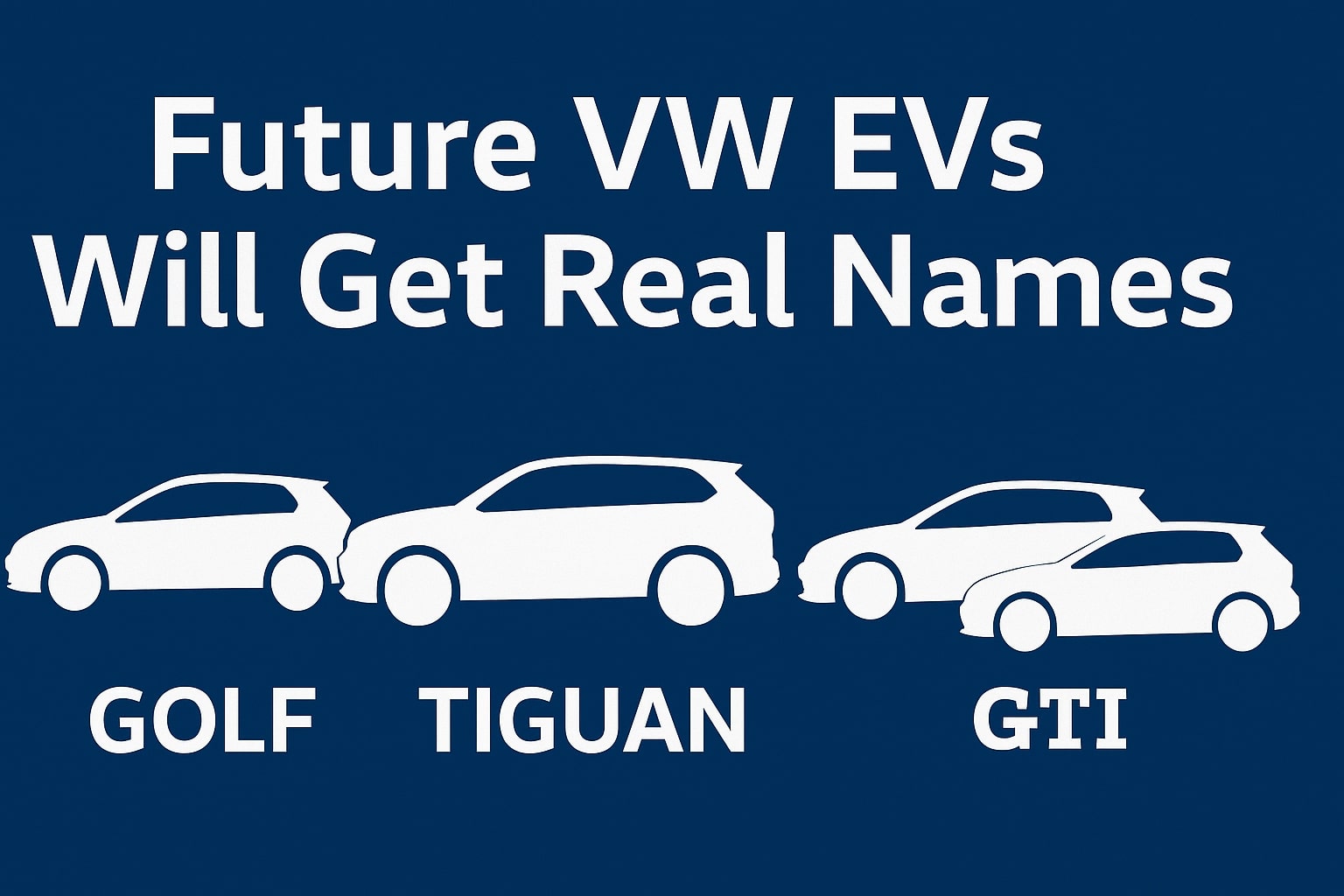 ئۆتۆمبێلەکانی داهاتووی VW EV ناوی ڕاستەقینە بەدەست دەهێنن