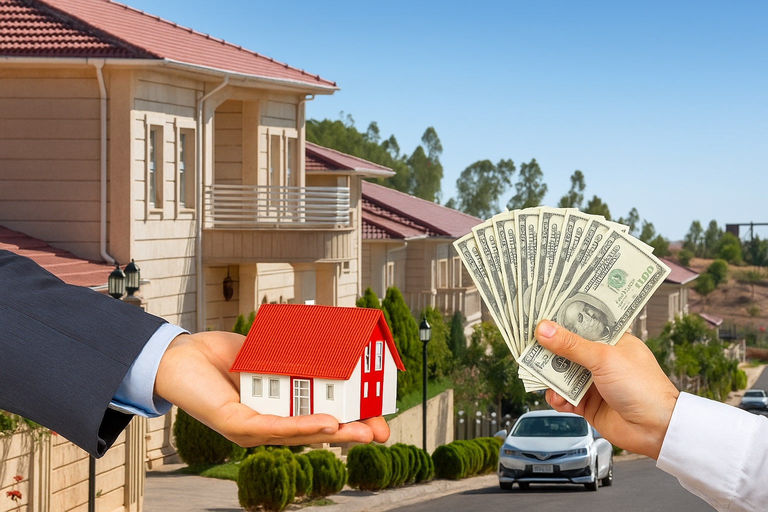 کرین و فرۆشتن لە گوندی ئەمریکی ( American Village )