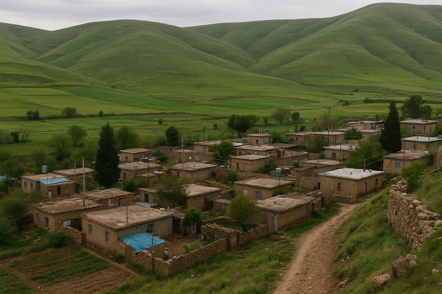 کرین و فرۆشتن لە باڵندا ( Balnda Village )