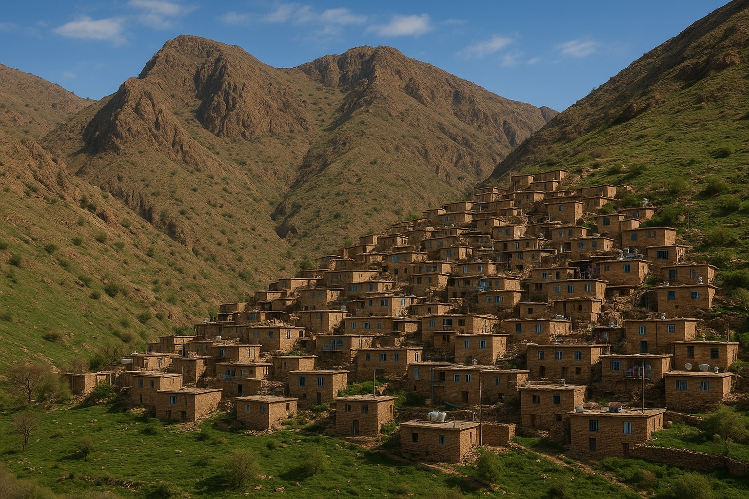 کرین و فرۆشتن لە بەرزین ( Barzin Village )