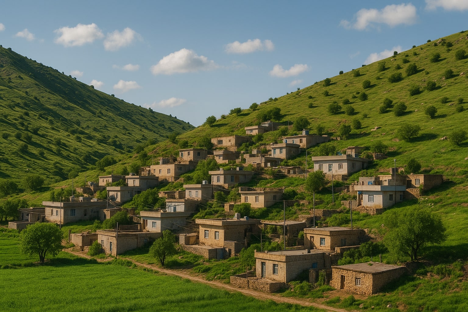 کرین و فرۆشتن لە بێکریس ( Bekris village )