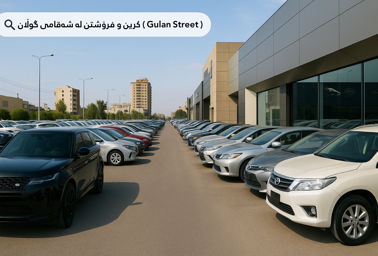 کرین و فرۆشتن لە شەقامی گوڵان ( Gulan Street )