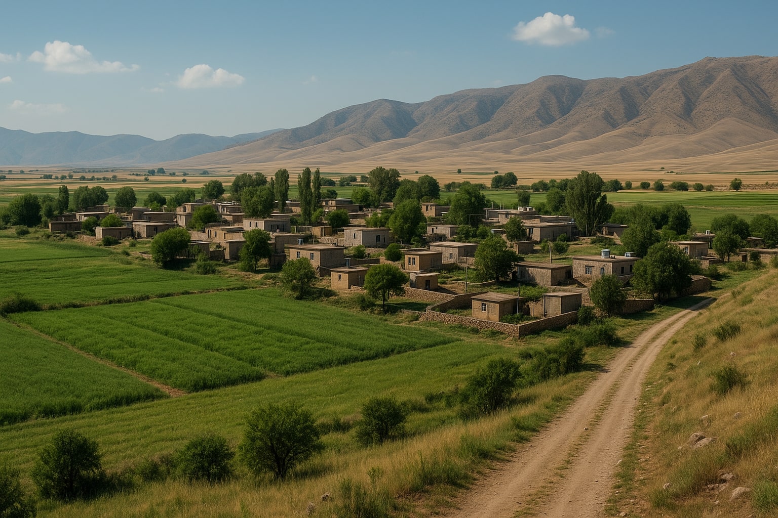 کرین و فرۆشتن لە چه‌مێ ( Chame Village )