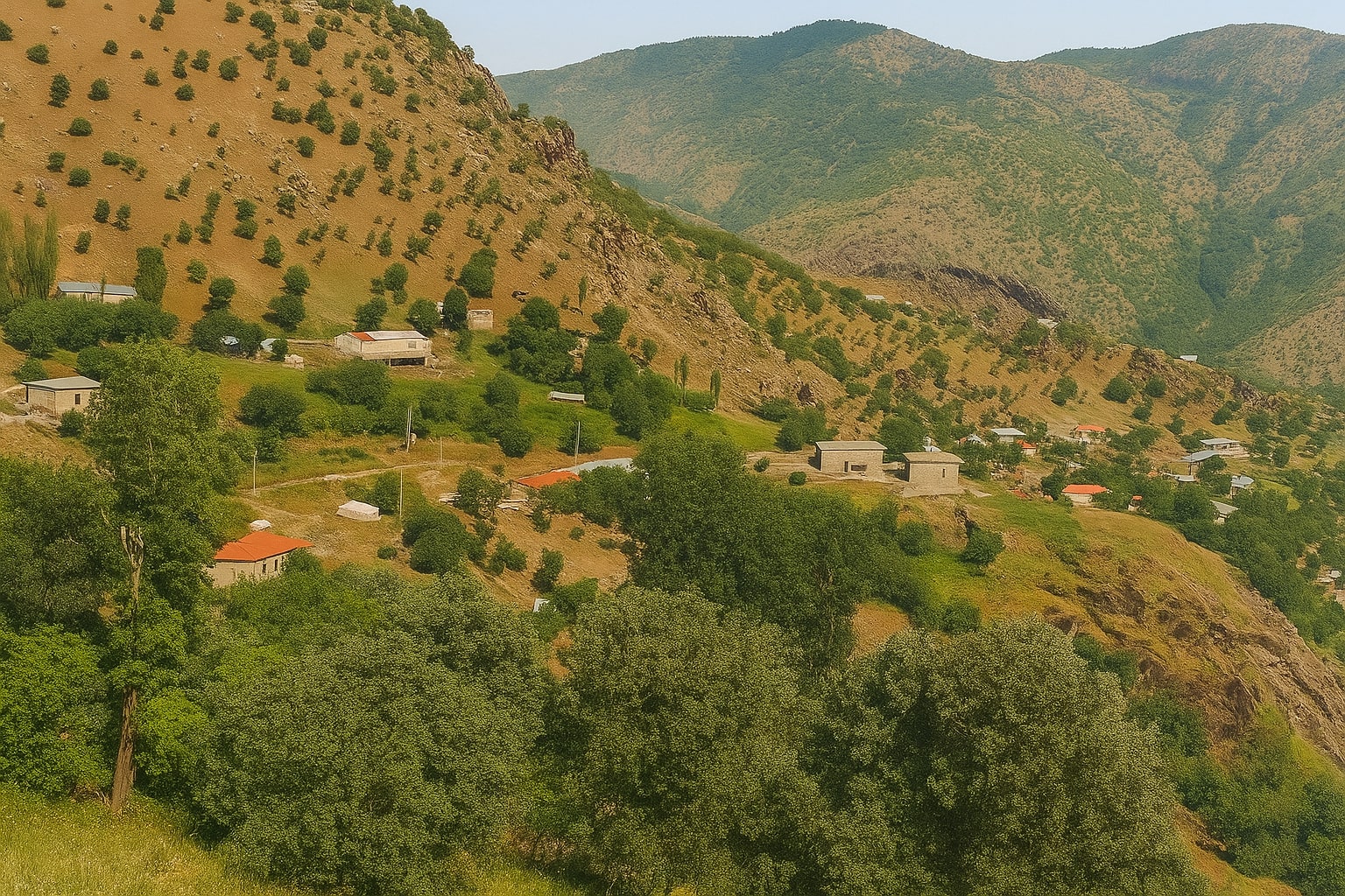 کرین و فرۆشتن لە دێرک ( Derk village )