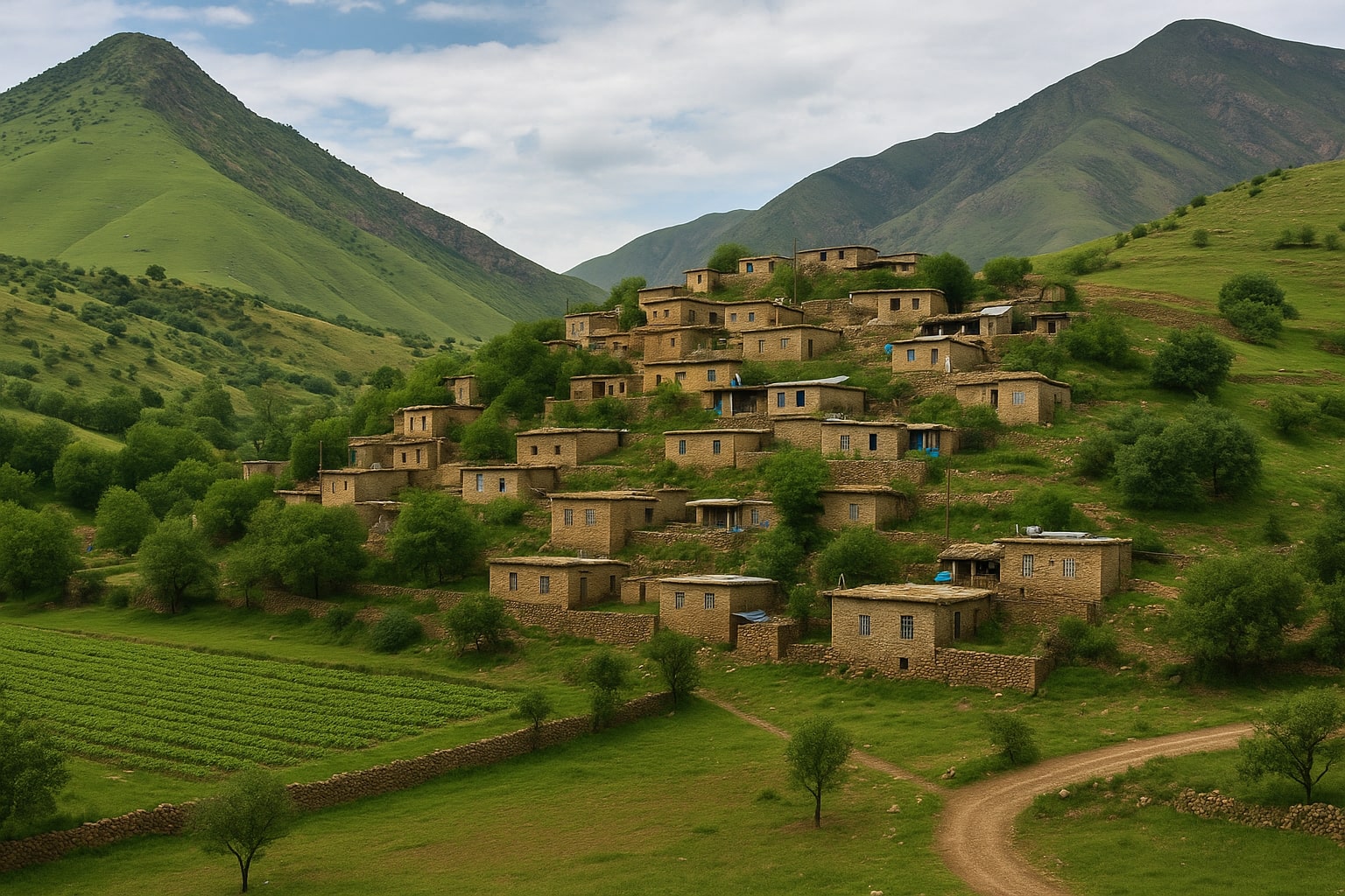 کرین و فرۆشتن لە هوپه‌ ( Hupa village )