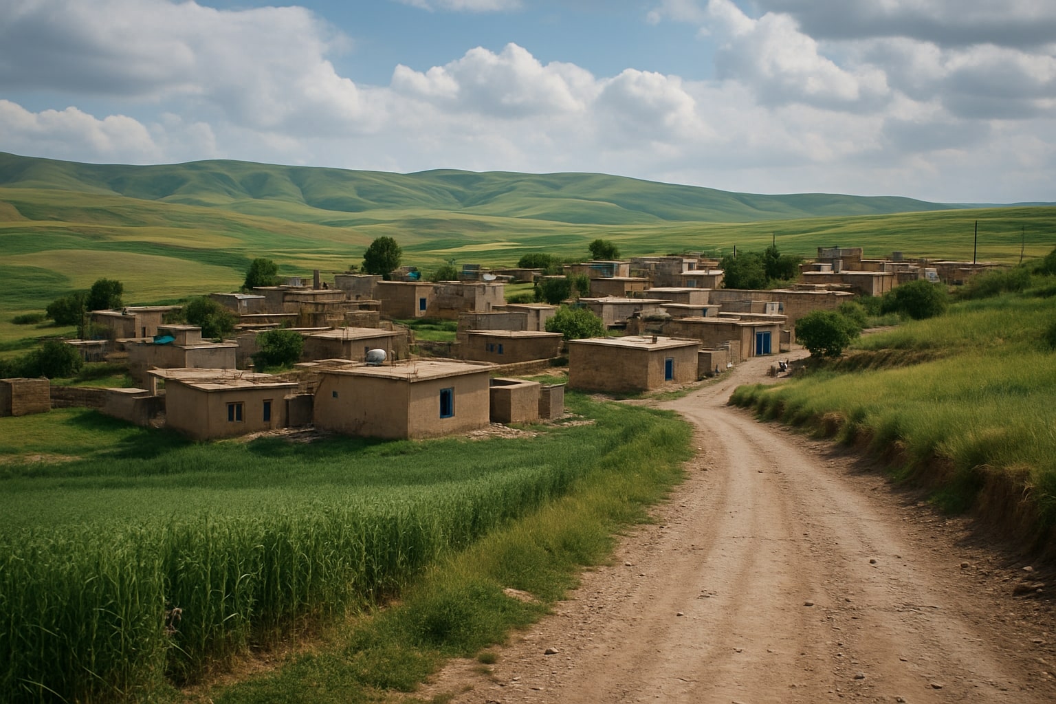 کرین و فرۆشتن لە گوندی کانی شێخ سەید ( Kani Sheikh Sayed village )