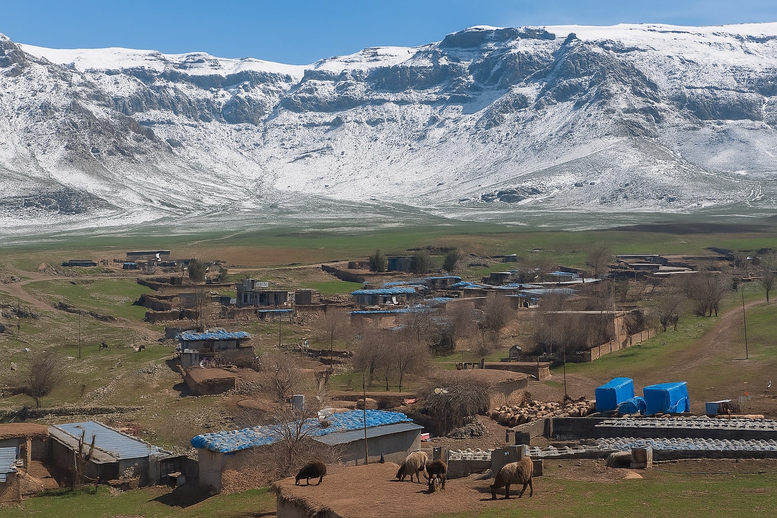 کرین و فرۆشتن قەرەتەپە ( Qaratapa village )