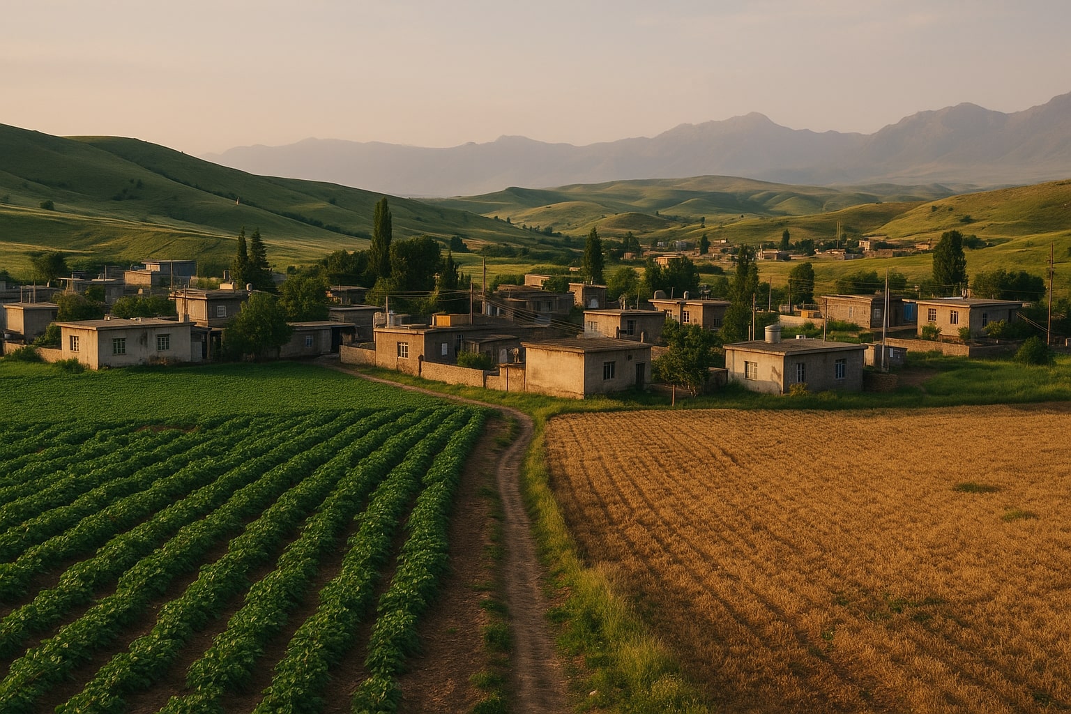 کرین و فرۆشتن لە ڕێشە ( Resha village )