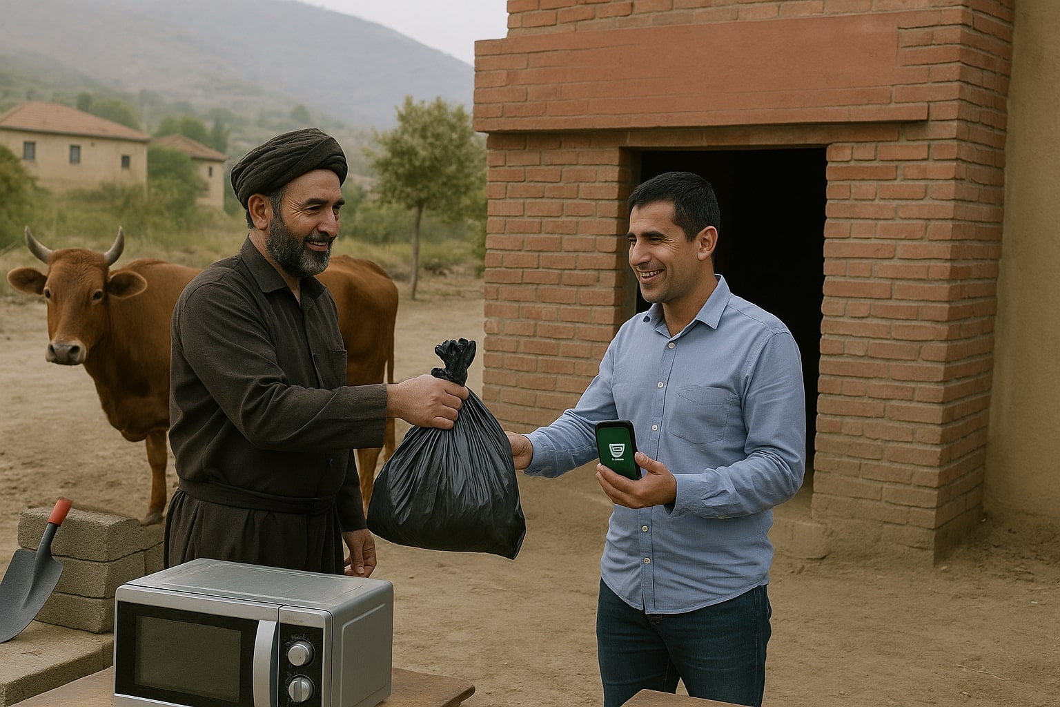 کرین و فرۆشتن لە گوندی بنەسڵاوەی گەورە ( village Bnaslawa Gawra )