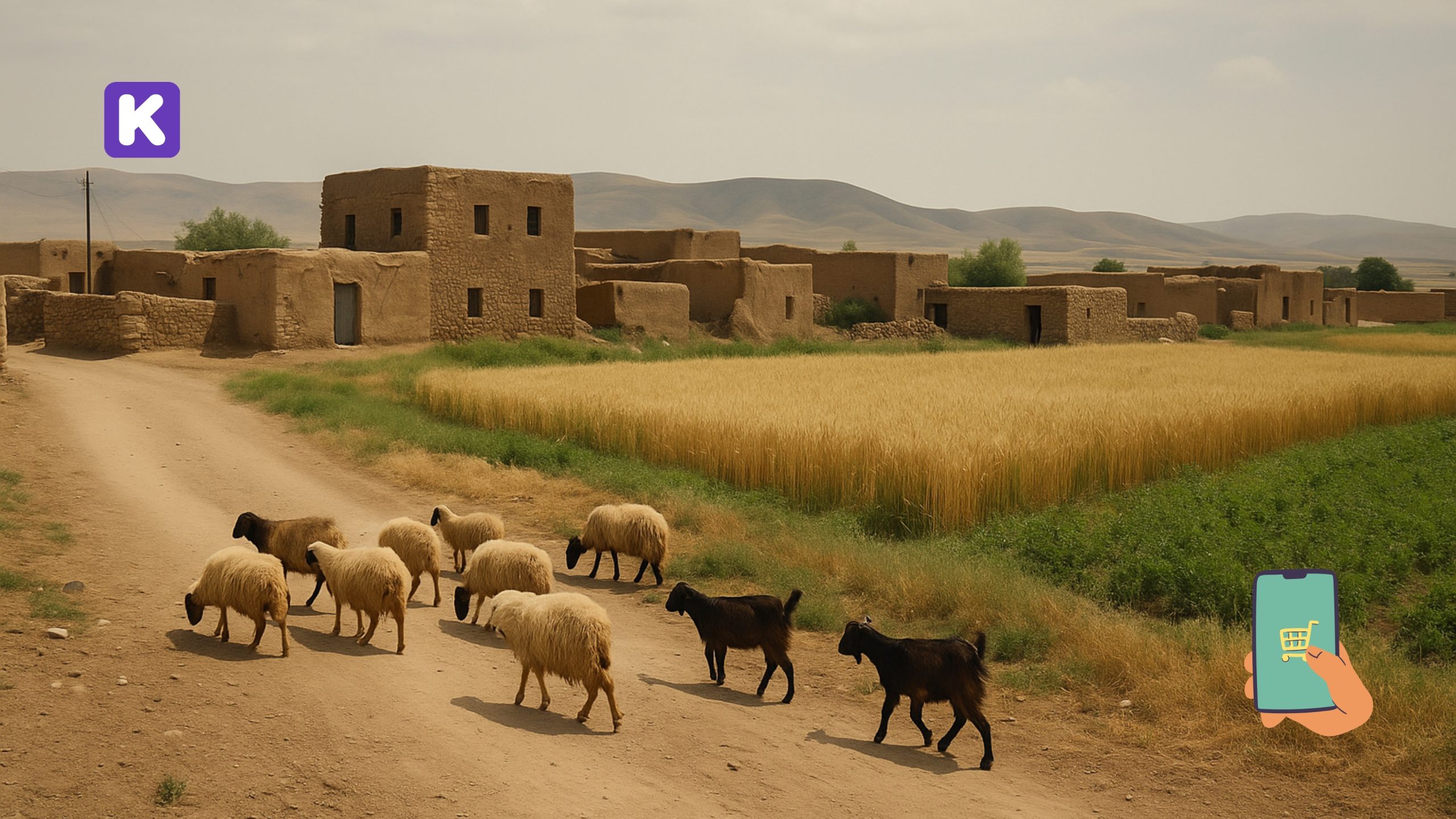 کڕین و فرۆشتن لە بیر ئەحمەد ( Bir Ahmad village )