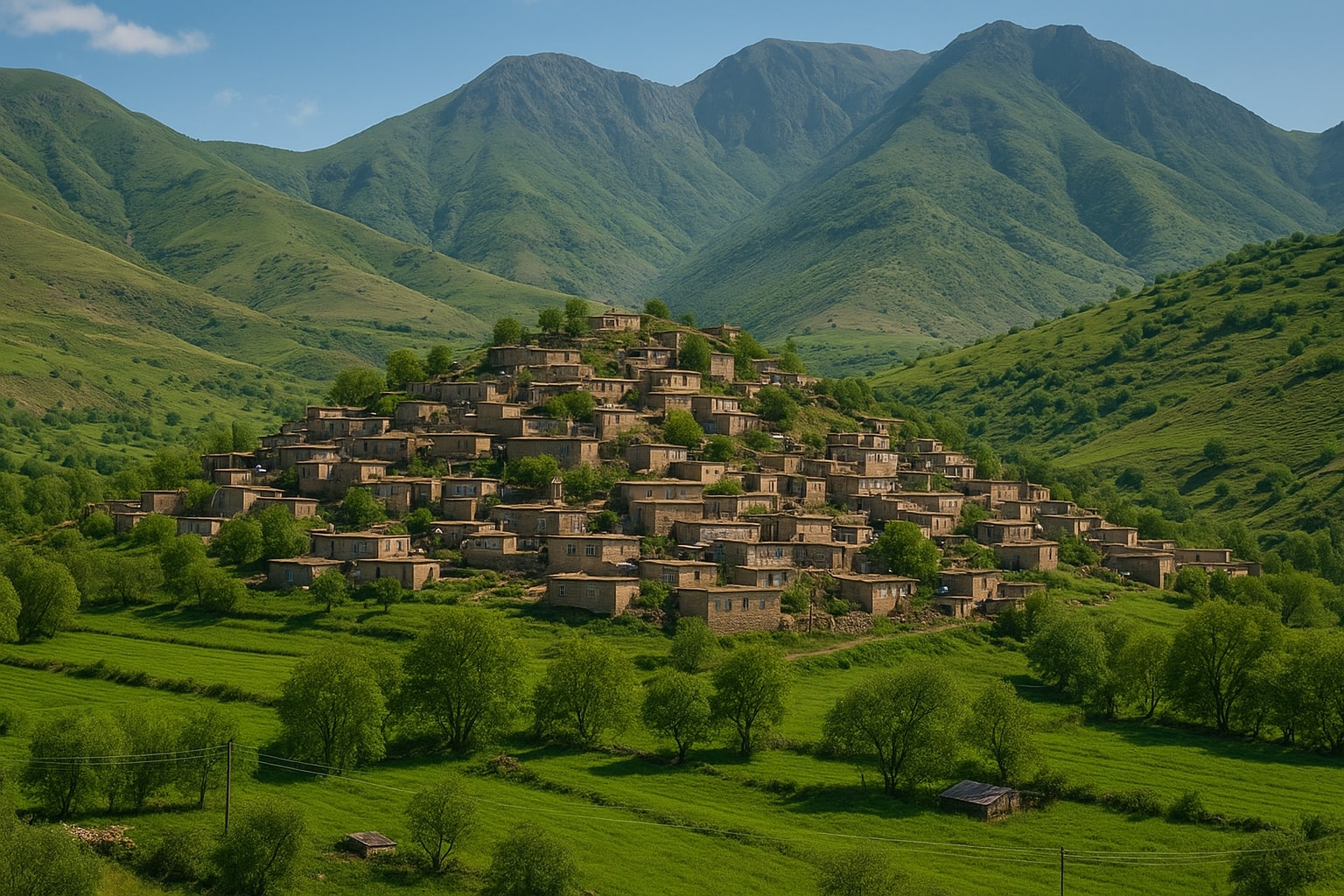 کرین و فرۆشتن لە دارەمەزن ( Daramazn village )