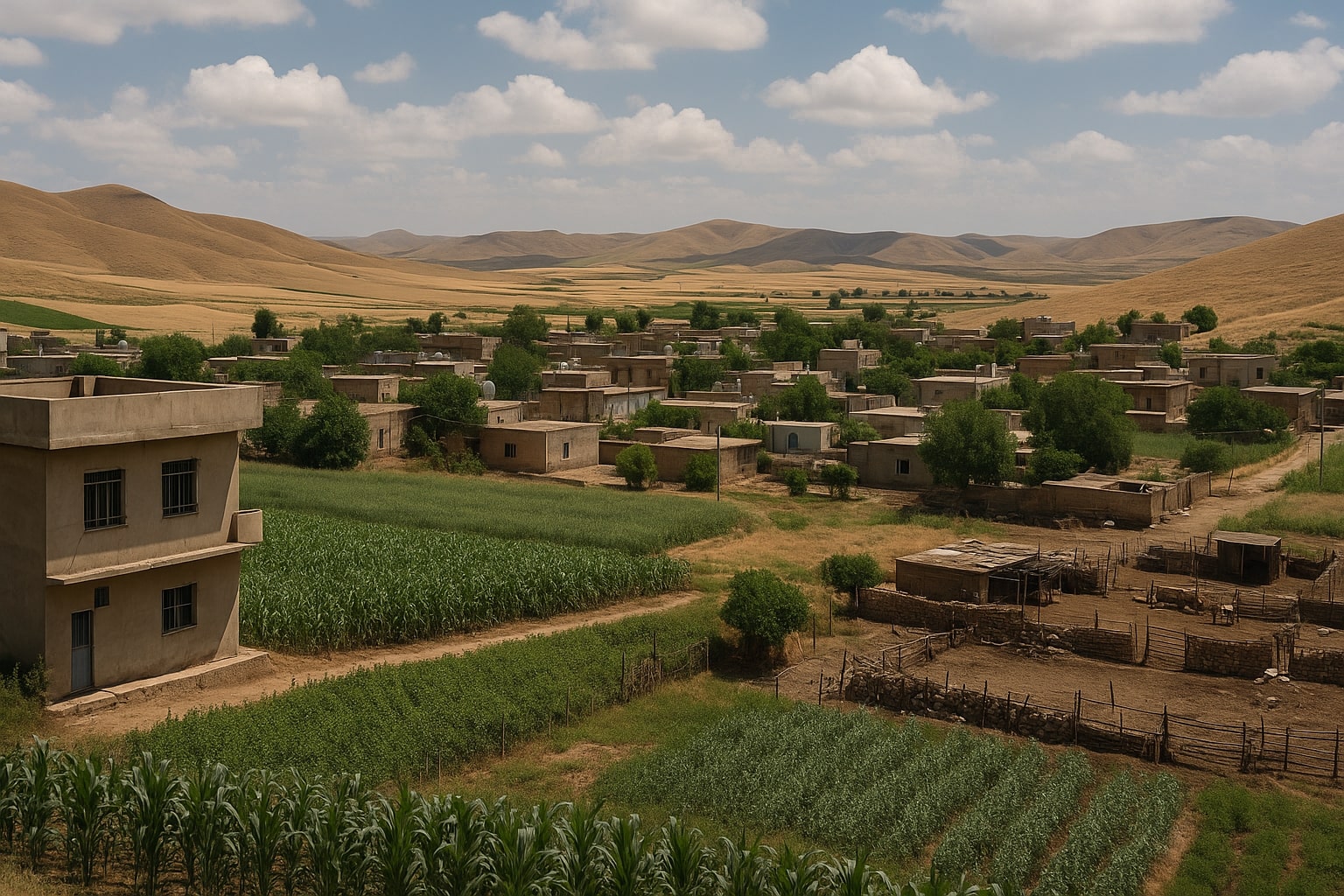 کرین و فرۆشتن لە کوشاف ( Kushaf village )