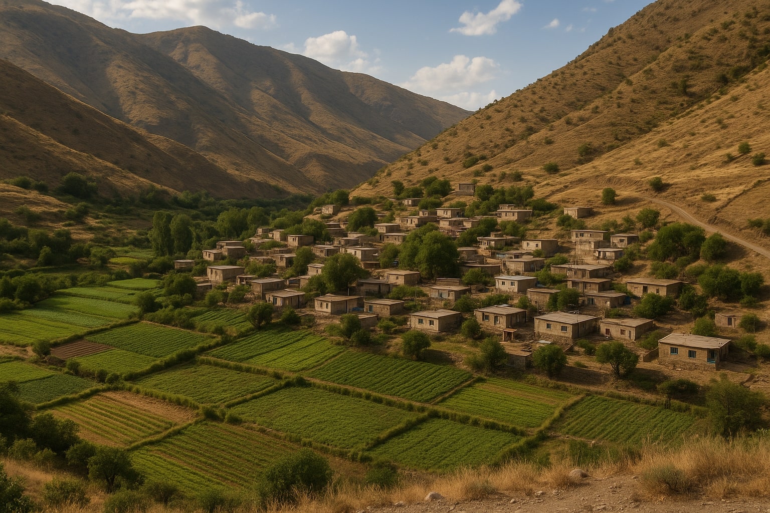 کرین و فرۆشتن لە مەرزانی خوارێ ( Marzan Lower village )