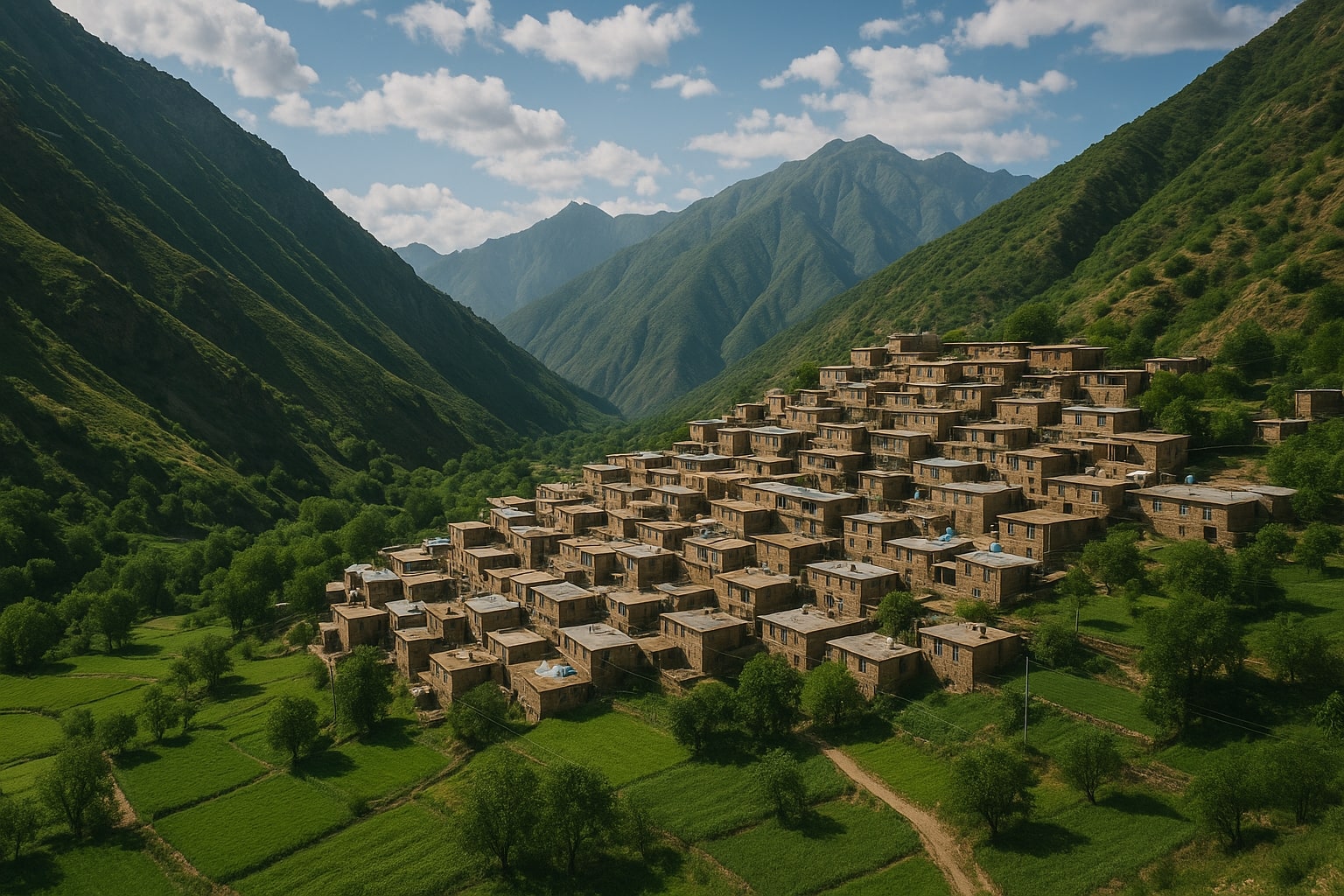 کرین و فرۆشتن لە پیرەر ( Pirar Village )