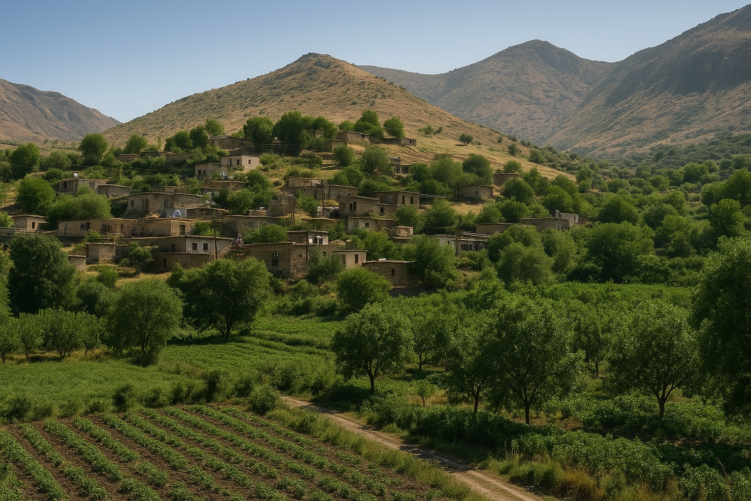 کرین و فرۆشتن لە سماق شیرینی گچکە ( Smaq Shirini Gchka Village )