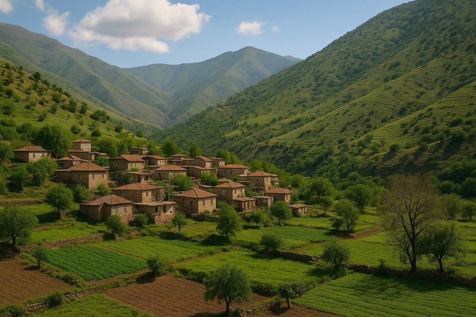کرین و فرۆشتن لە تەرگینە ( Targina Village )